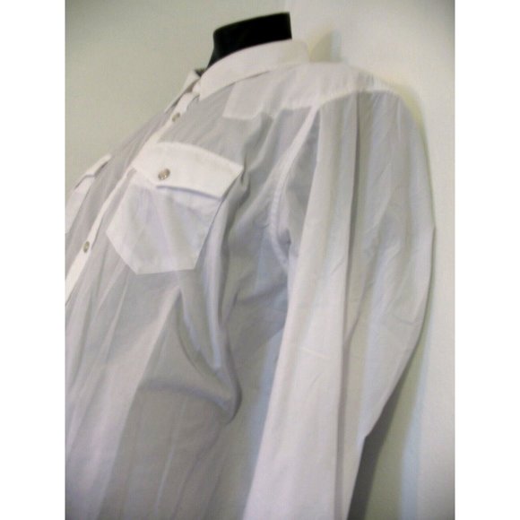 Gibson Trading Company Pearl Snap Button Front Shirt Men's 2XL White Western - Picture 6 of 10
